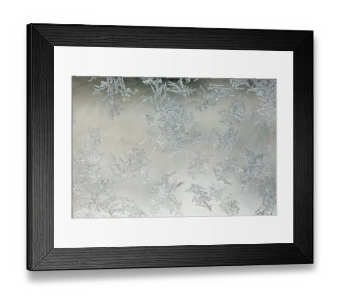 Framed Print : Frost pattern on window Framed Print : Frost pattern on window