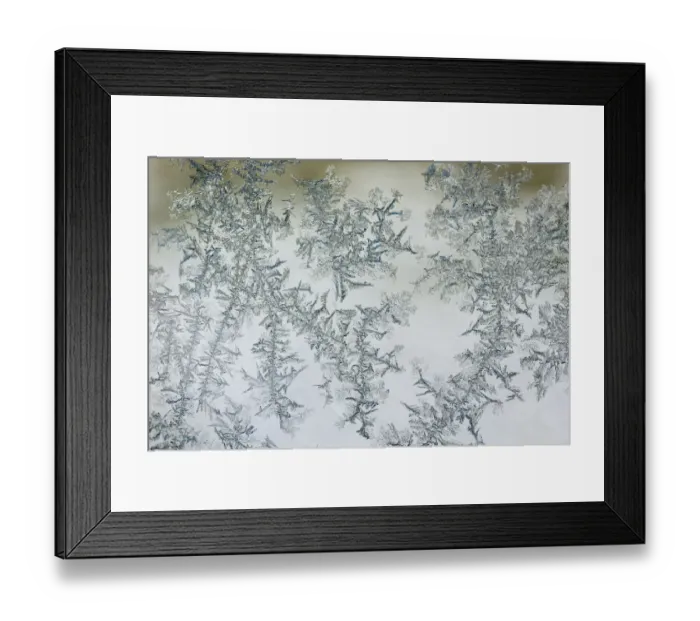 Framed Print : Frost pattern on window Framed Print : Frost pattern on window