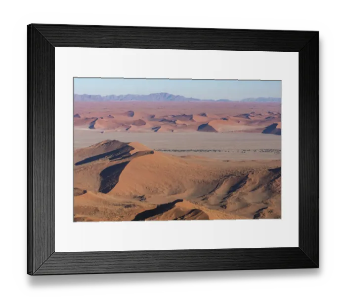 Framed Print : Namibia. Aerial view of the vast red dune fields of Sossusvlei in Namib-Naukluft Framed Print : Namibia. Aerial view of the vast red dune fields of Sossusvlei in Namib-Naukluft