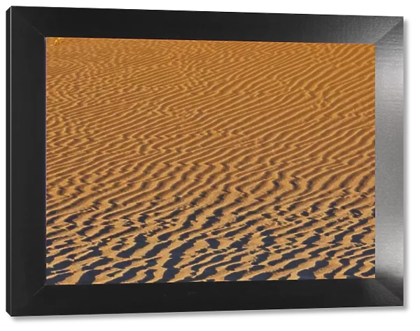 Sand ripple patterns in the desert of Sossusvlei, Namibia