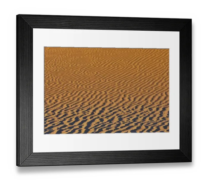 Framed Print : Sand ripple patterns in the desert of Sossusvlei, Namibia