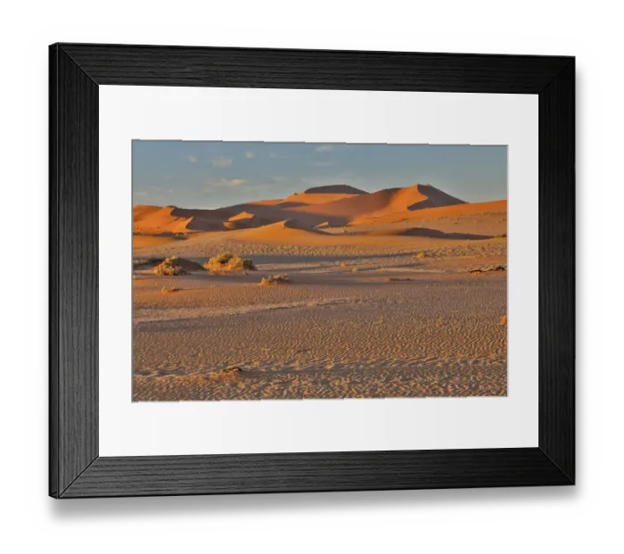 Framed Print : Morning light on the sand dunes of Sossusvlei, Namibia Framed Print : Morning light on the sand dunes of Sossusvlei, Namibia