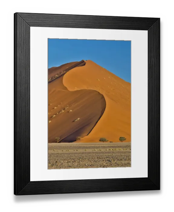Framed Print : Africa, Namibia, Sossusvlei. Dunes in the afternoon