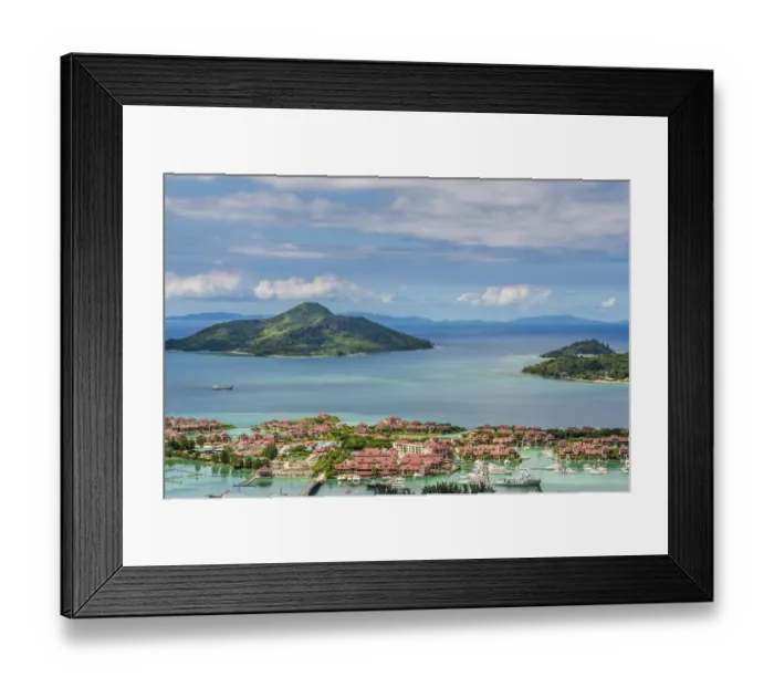 Framed Print : Eden Island Hotel and Marina, Victoria, Mahe, Republic of Seychelles, Indian Ocean Framed Print : Eden Island Hotel and Marina, Victoria, Mahe, Republic of Seychelles, Indian Ocean