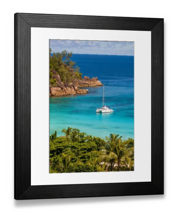 Framed Print : Petit Anse Beach at the Four Seasons Resort, Mahe, Republic of Seychelles, Indian Ocean Framed Print : Petit Anse Beach at the Four Seasons Resort, Mahe, Republic of Seychelles, Indian Ocean
