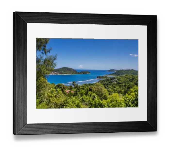 Framed Print : Northwest coast of Mahe, Republic of Seychelles, Indian Ocean Framed Print : Northwest coast of Mahe, Republic of Seychelles, Indian Ocean