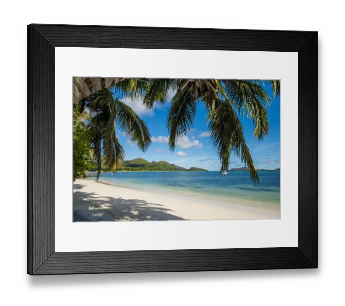 Framed Print : Anse Government beach at Hotel L Archipel Resort, Praslin, Republic of Seychelles Framed Print : Anse Government beach at Hotel L Archipel Resort, Praslin, Republic of Seychelles