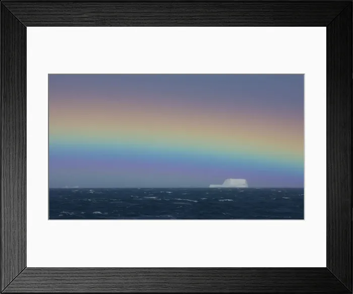 Framed Print : Rainbow over iceberg, South Georgia in the South Atlantic Ocean Framed Print : Rainbow over iceberg, South Georgia in the South Atlantic Ocean