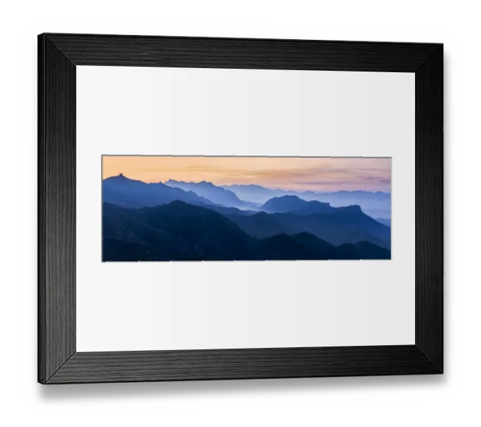 Framed Print : Jinshanling Mountains at sunrise in autumn colors, from Great Wall of China, Jinshanling Framed Print : Jinshanling Mountains at sunrise in autumn colors, from Great Wall of China, Jinshanling
