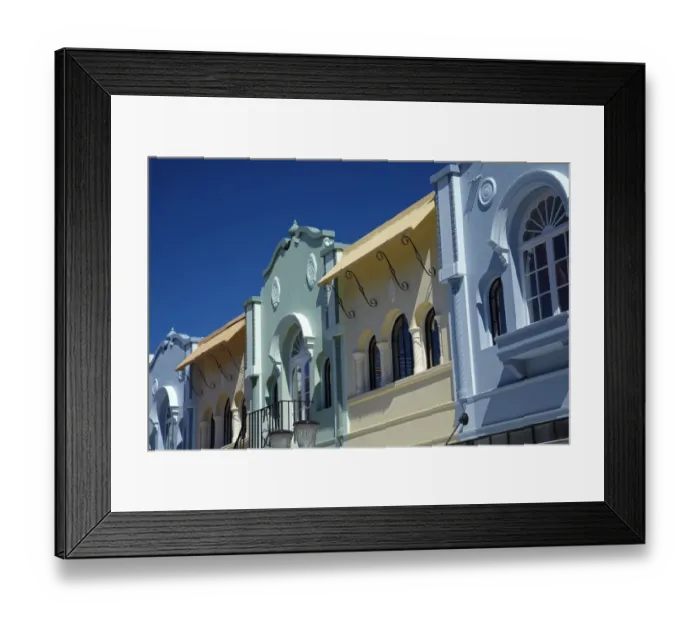 Framed Print : Art deco buildings, New Regent Street, Christchurch, Canterbury, South Island, New