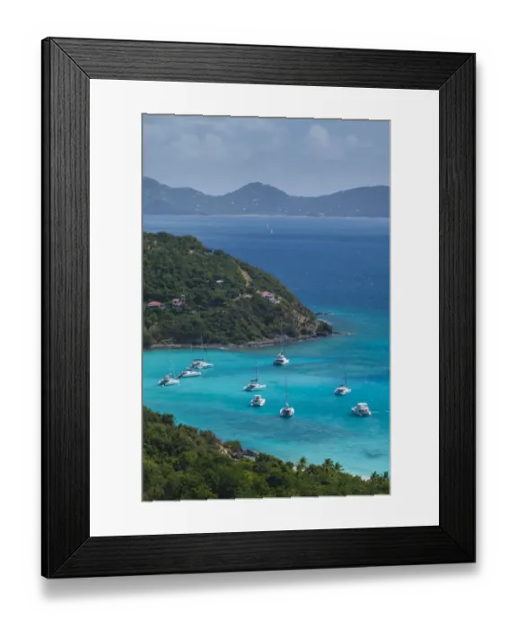 Framed Print : British Virgin Islands, Jost Van Dyke. White Bay Framed Print : British Virgin Islands, Jost Van Dyke. White Bay