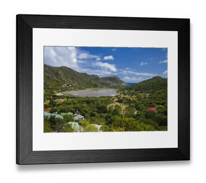 Framed Print : French West Indies, St-Barthelemy. Anse de Grande Saline Framed Print : French West Indies, St-Barthelemy. Anse de Grande Saline