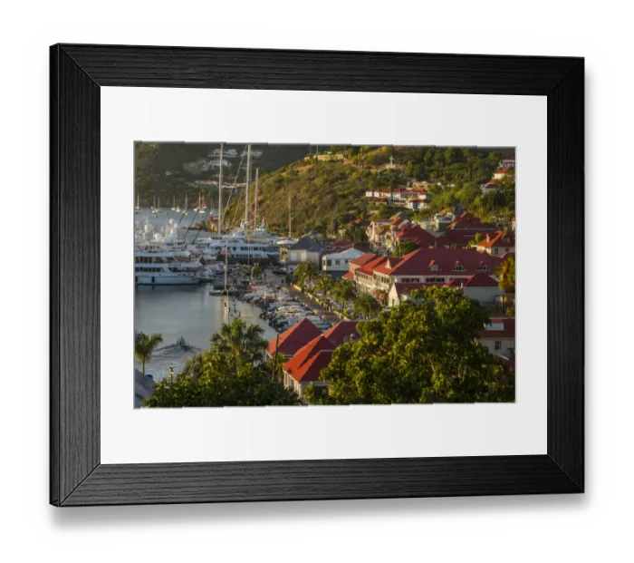 Framed Print : French West Indies, St-Barthelemy. Gustavia Harbor Framed Print : French West Indies, St-Barthelemy. Gustavia Harbor
