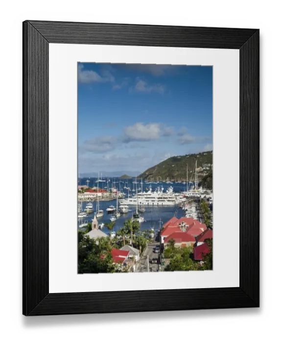 Framed Print : French West Indies, St-Barthelemy. Gustavia Harbor Framed Print : French West Indies, St-Barthelemy. Gustavia Harbor
