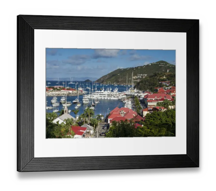 Framed Print : French West Indies, St-Barthelemy. Gustavia Harbor Framed Print : French West Indies, St-Barthelemy. Gustavia Harbor