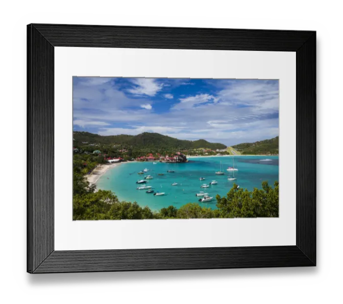 Framed Print : French West Indies, St-Barthelemy. Baie de Saint Jean Framed Print : French West Indies, St-Barthelemy. Baie de Saint Jean