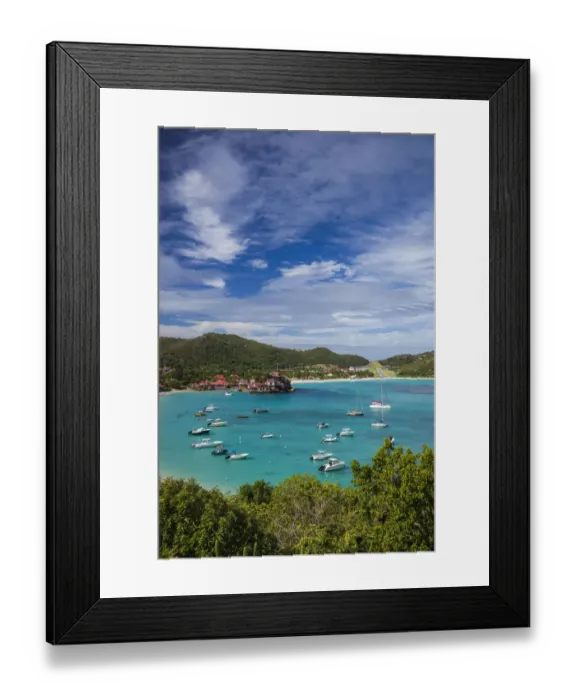 Framed Print : French West Indies, St-Barthelemy. Baie de Saint Jean