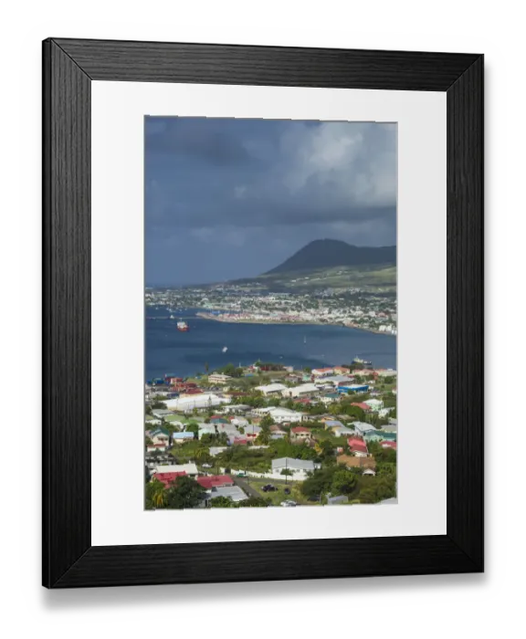 Framed Print : St. Kitts and Nevis, St. Kitts. Basseterre, morning Framed Print : St. Kitts and Nevis, St. Kitts. Basseterre, morning