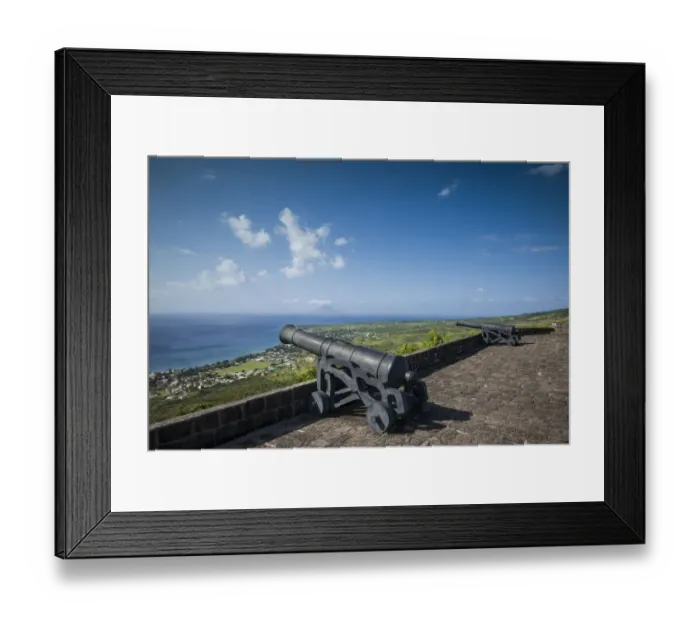 Framed Print : St. Kitts and Nevis, St. Kitts. Brimstone Hill Fortress Framed Print : St. Kitts and Nevis, St. Kitts. Brimstone Hill Fortress
