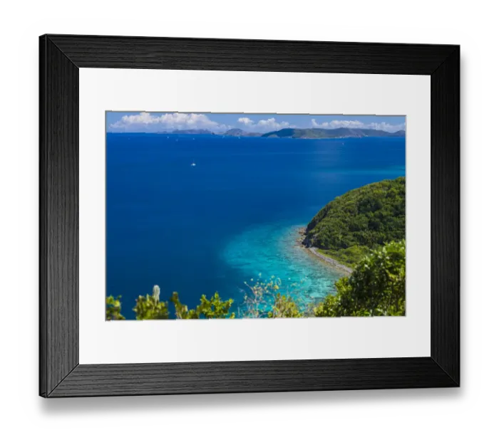 Framed Print : U. S. Virgin Islands, St. John. Friis Bay waterfront Framed Print : U. S. Virgin Islands, St. John. Friis Bay waterfront