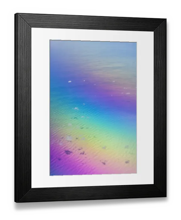Framed Print : U. S. Virgin Islands, St. Thomas. Aerial view of clouds and rainbow over the Caribbean Sea Framed Print : U. S. Virgin Islands, St. Thomas. Aerial view of clouds and rainbow over the Caribbean Sea
