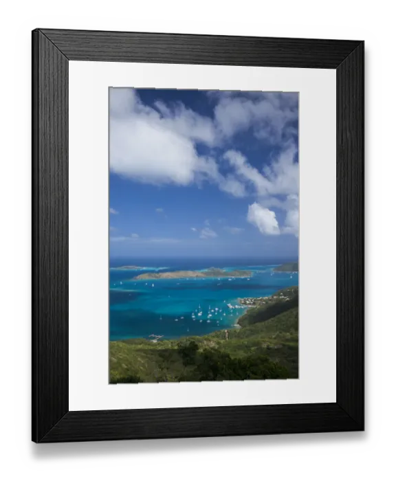 Framed Print : British Virgin Islands, Virgin Gorda. North Sound from Fanny Hill Framed Print : British Virgin Islands, Virgin Gorda. North Sound from Fanny Hill