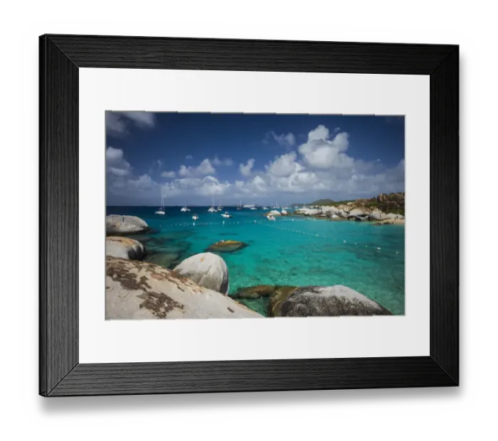 Framed Print : British Virgin Islands, Virgin Gorda. The Baths, beach view Framed Print : British Virgin Islands, Virgin Gorda. The Baths, beach view