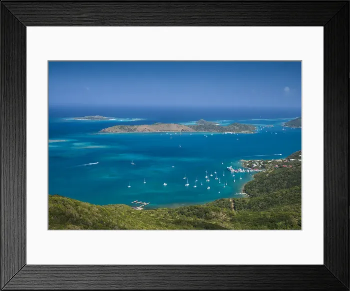 Framed Print : British Virgin Islands, Virgin Gorda. North Sound from Fanny Hill Framed Print : British Virgin Islands, Virgin Gorda. North Sound from Fanny Hill