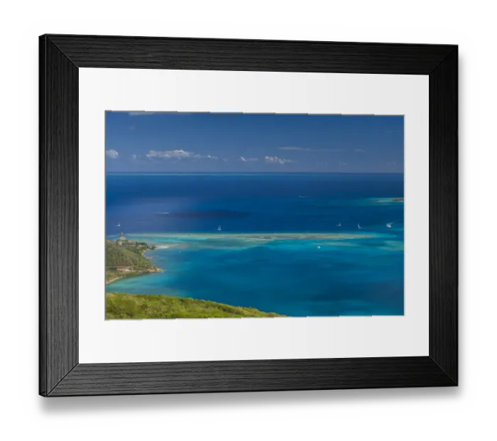 Framed Print : British Virgin Islands, Virgin Gorda. North Sound from Fanny Hill