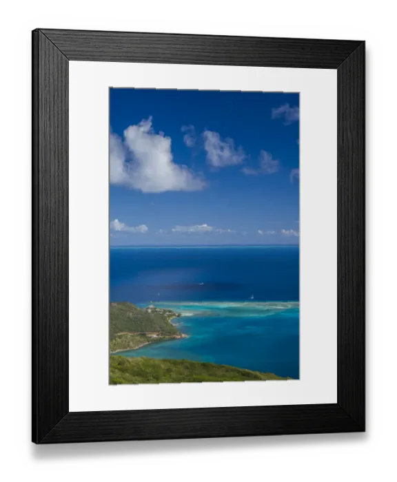 Framed Print : British Virgin Islands, Virgin Gorda. North Sound from Fanny Hill
