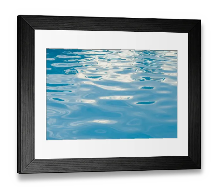 Framed Print : French West Indies, Saint Martin. Baie Nettle, swimming pool water