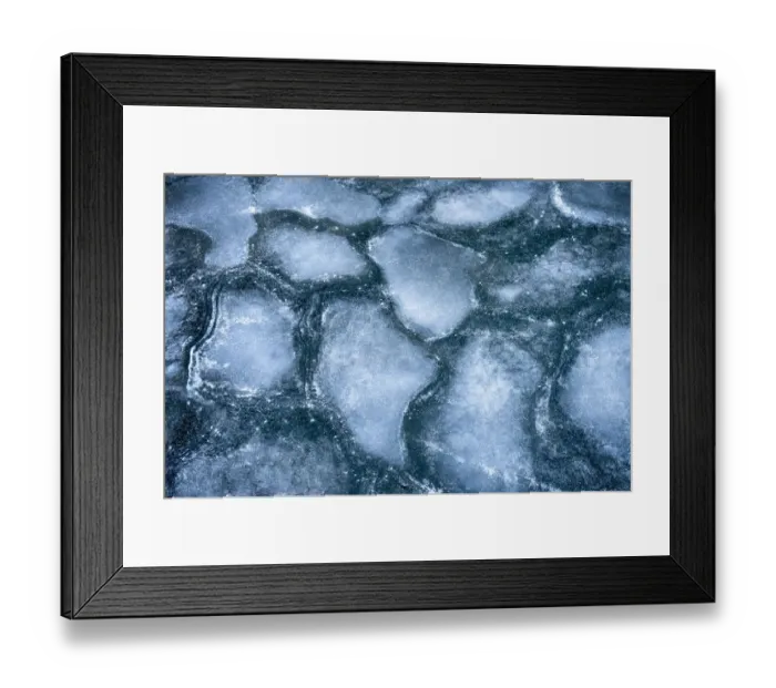Framed Print : USA, New York State. Ice formations, St. Lawrence River