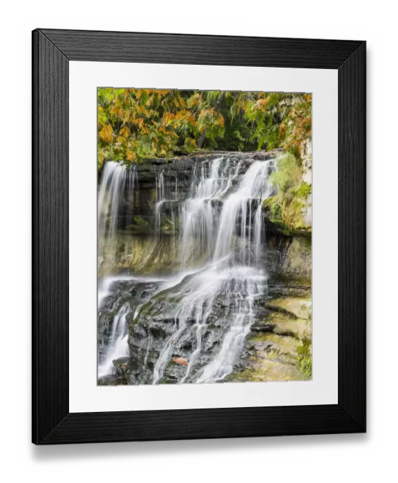 Framed Print : Waterfall in Upper Michigan Framed Print : Waterfall in Upper Michigan
