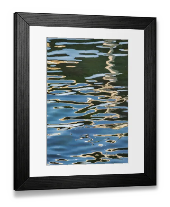 Framed Print : Rippled water reflection Framed Print : Rippled water reflection