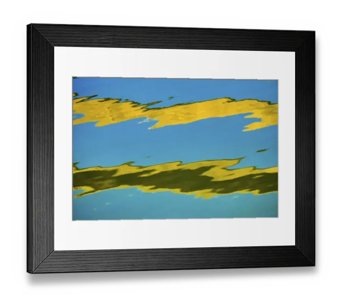 Framed Print : Water reflection, painterly effect Framed Print : Water reflection, painterly effect