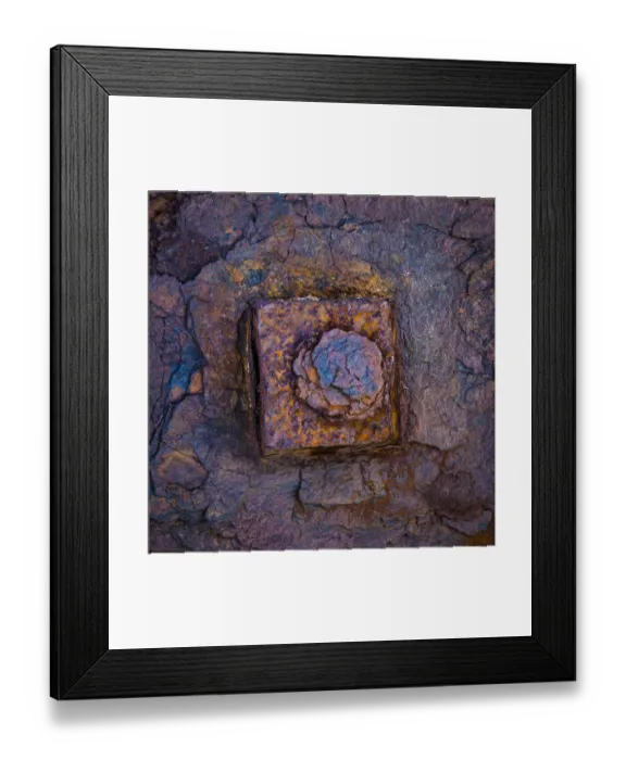 Framed Print : USA, Washington State, Hansville. Rusted bolt head close-up Framed Print : USA, Washington State, Hansville. Rusted bolt head close-up