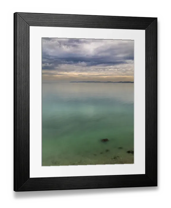 Framed Print : USA, Washington State. View of Puget Sound and Whidbey Island