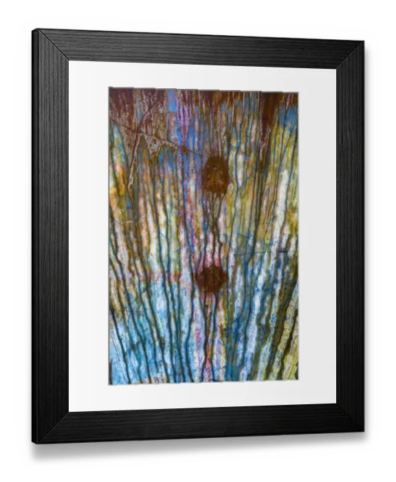 Framed Print : USA, Washington State, Elbe. Metal streaked by rain Framed Print : USA, Washington State, Elbe. Metal streaked by rain