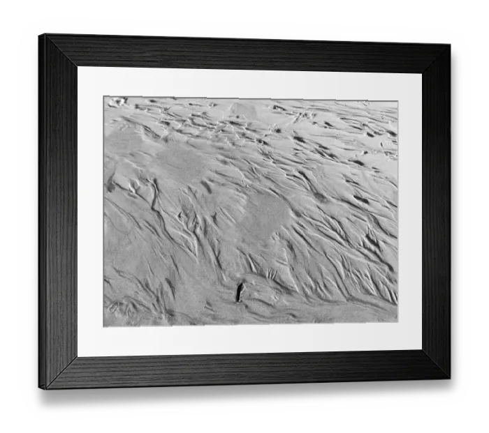 Framed Print : USA, Oregon, Manzanita. Black and white of beach sand patterns Framed Print : USA, Oregon, Manzanita. Black and white of beach sand patterns