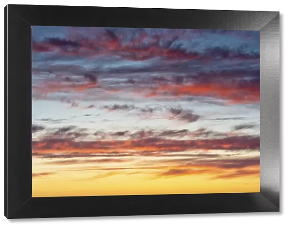 Sunset sky, Heceta Beach, Oregon Coast, Oregon, USA