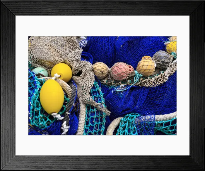 Framed Print : Spain, Balearic Islands, Mallorca, Santanyi, Cala Figuera. Small colorful fishing harbor
