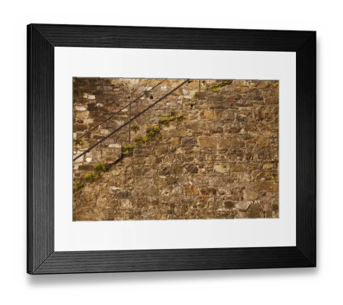 Framed Print : USA, Savannah, Georgia. Steps made from ballast stones along River Street
