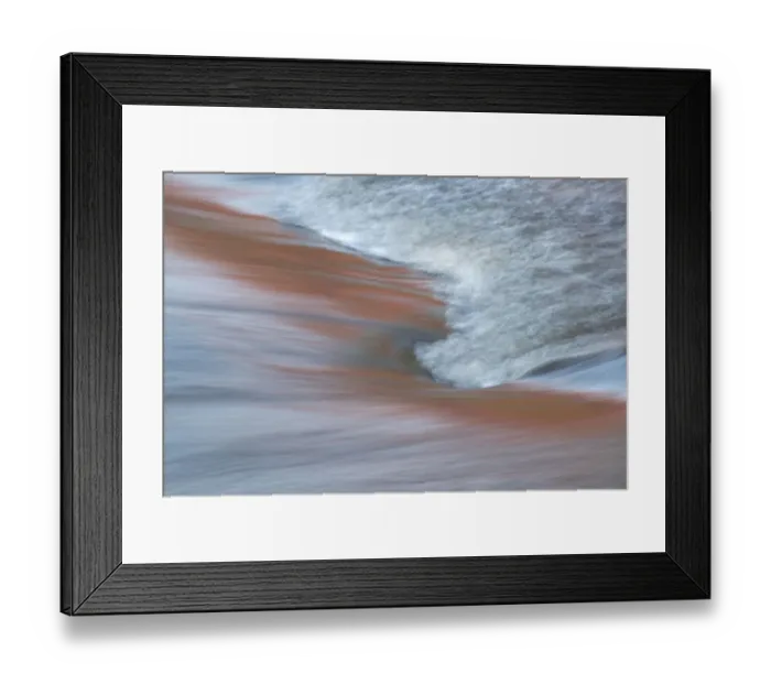 Framed Print : USA, New York State. Autumn reds reflected in stream
