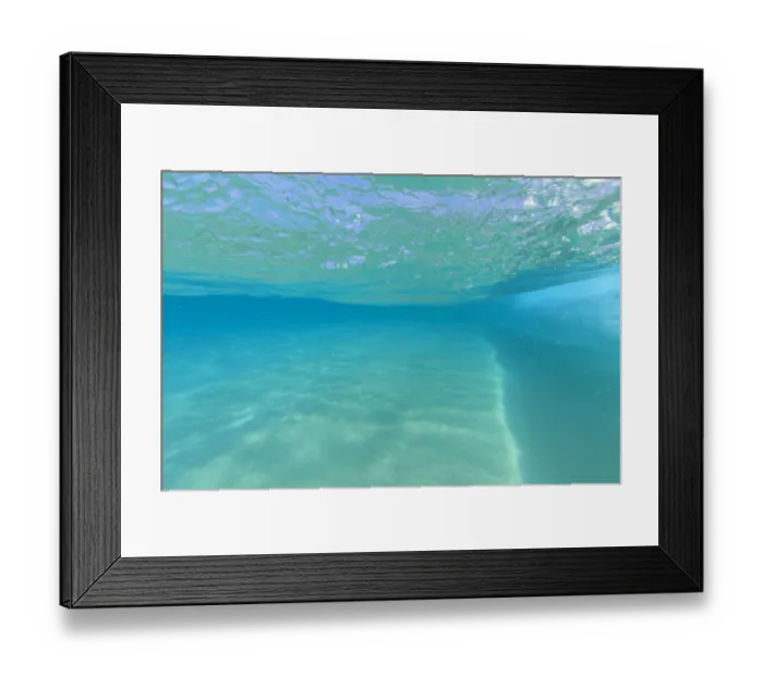 Framed Print : Fisheye view of wave breaks at Kua Beach, North of Kona, Big Island, Hawaii Framed Print : Fisheye view of wave breaks at Kua Beach, North of Kona, Big Island, Hawaii