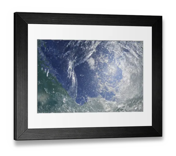 Framed Print : Fisheye view of wave breaks at Hapuna Beach, Big Island, Hawaii Framed Print : Fisheye view of wave breaks at Hapuna Beach, Big Island, Hawaii