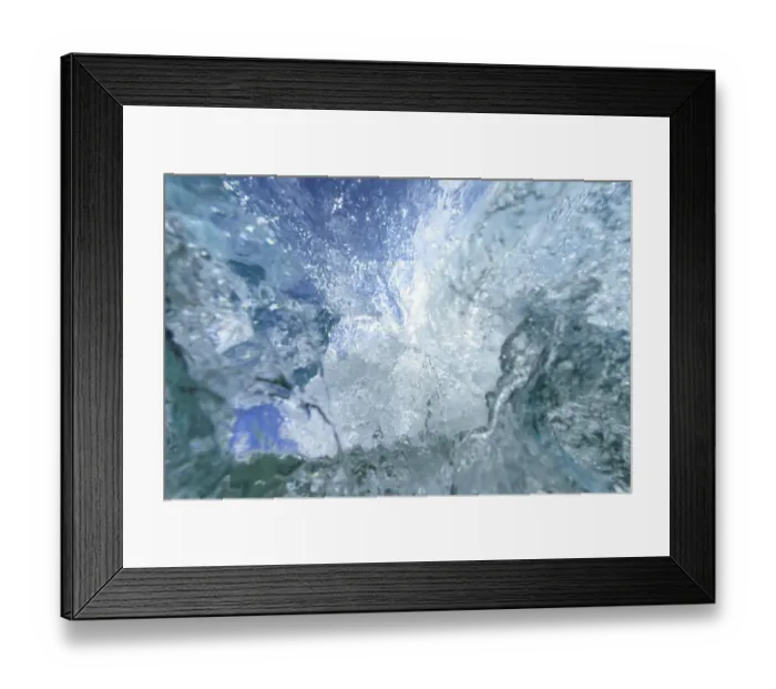 Framed Print : Fisheye view of wave breaks at Hapuna Beach, Big Island, Hawaii Framed Print : Fisheye view of wave breaks at Hapuna Beach, Big Island, Hawaii