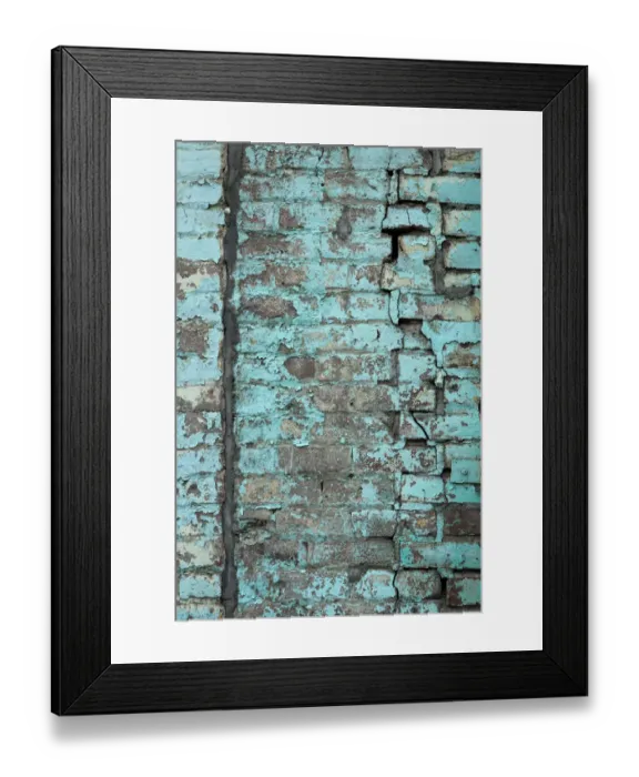 Framed Print : USA, Washington State, Palouse. Painted brick in historic building