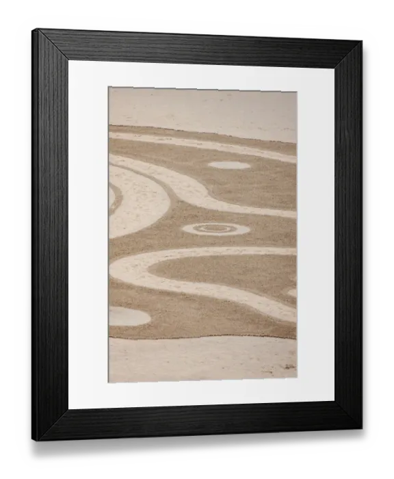 Framed Print : USA, Oregon, Bandon Beach. Geometric drawings in the sand. (PR) Framed Print : USA, Oregon, Bandon Beach. Geometric drawings in the sand. (PR)