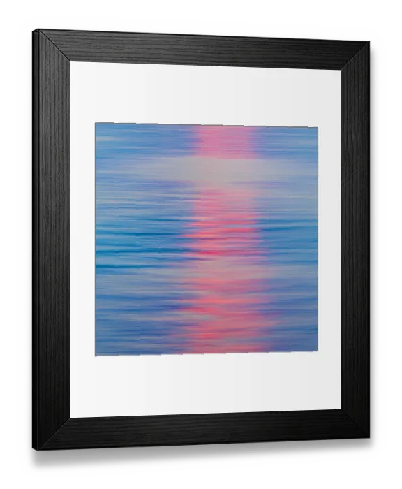 Framed Print : USA, Washington State, Seabeck. Sunset reflected on Hood Canal