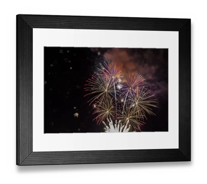 Framed Print : Iceland, Reykjavik. New Years Eve fireworks abstract Framed Print : Iceland, Reykjavik. New Years Eve fireworks abstract